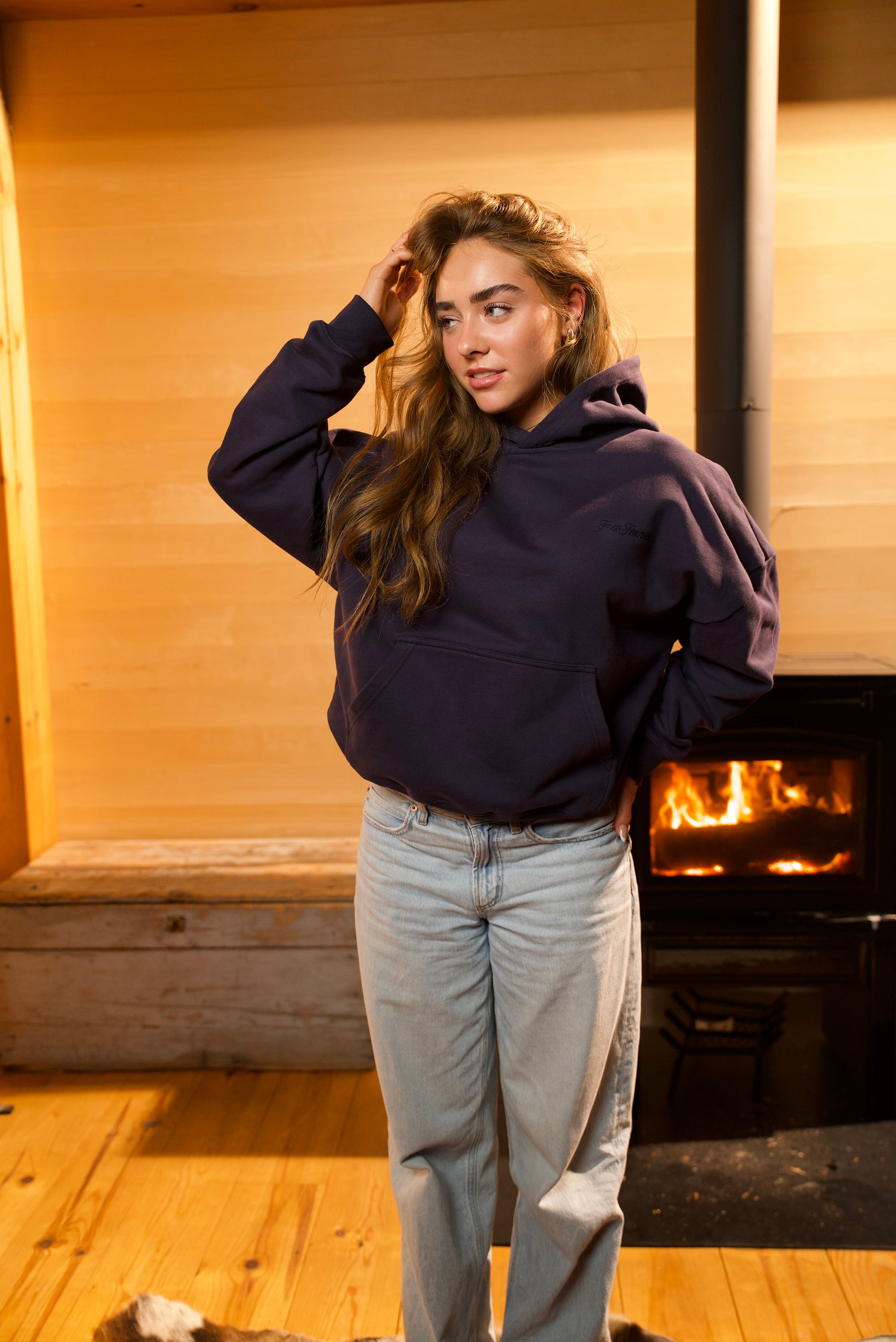 Midnight Blue Hearth Collection Hoodie