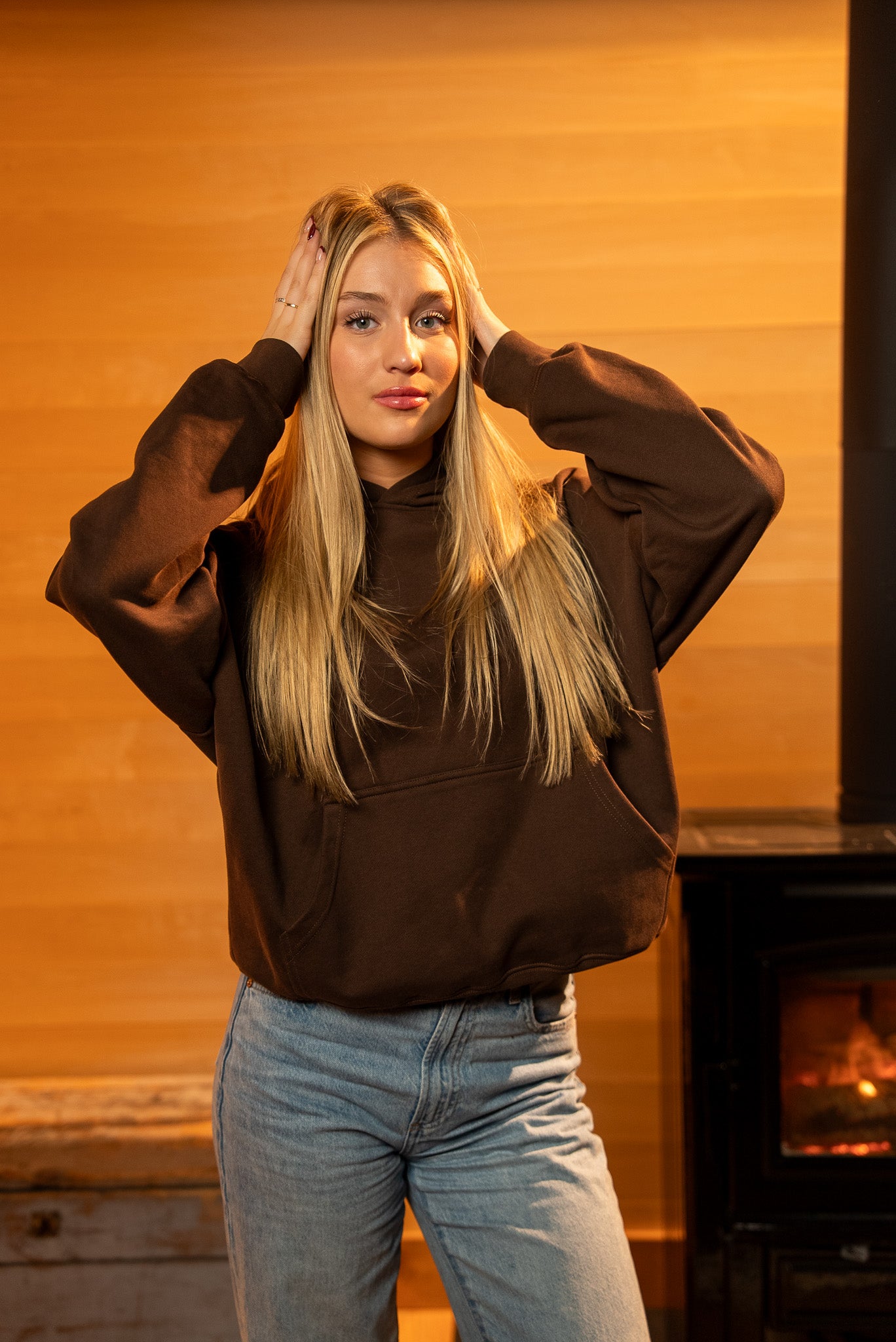 Wood Brown Hearth Collection Hoodie