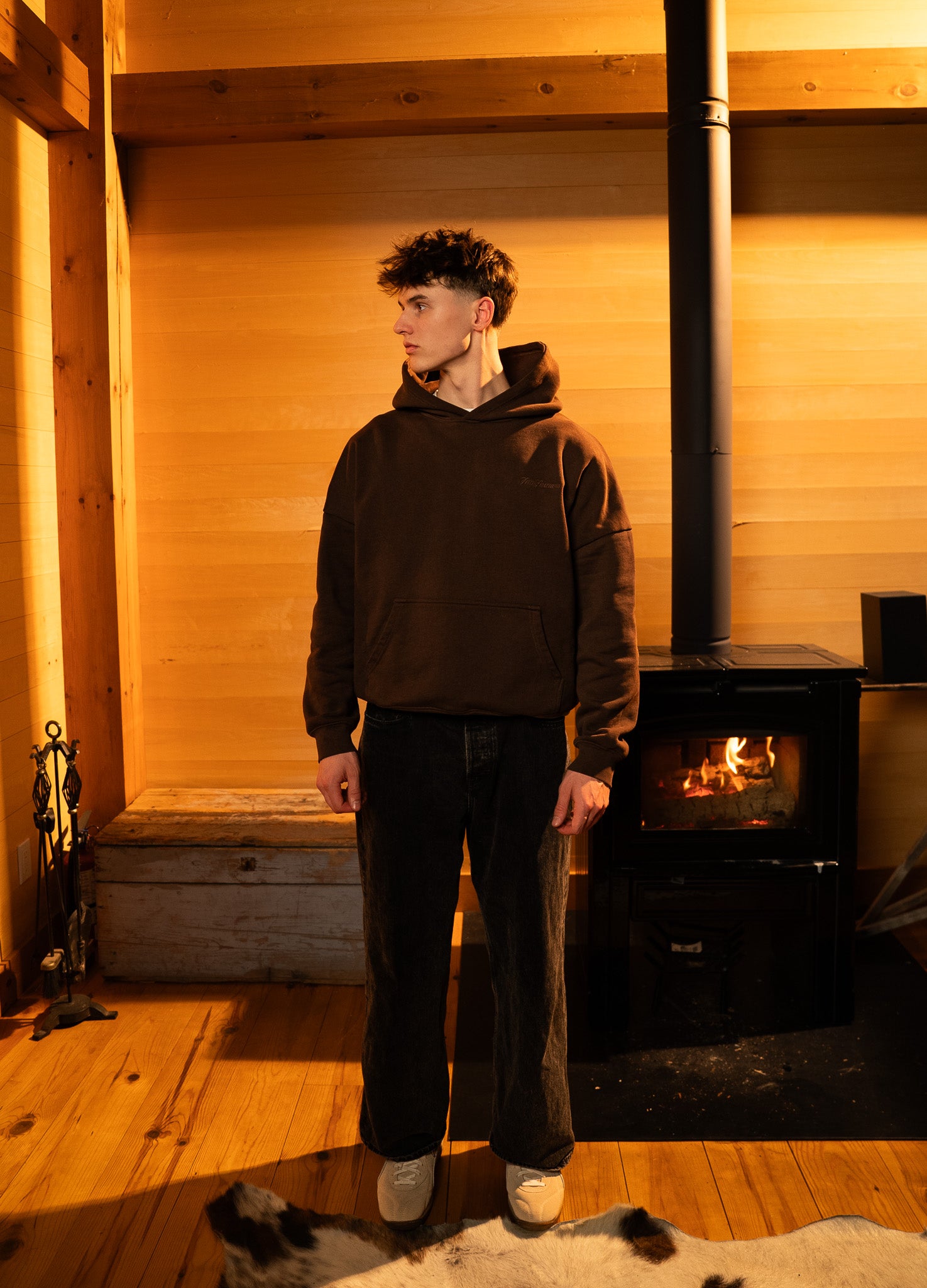 Wood Brown Hearth Collection Hoodie