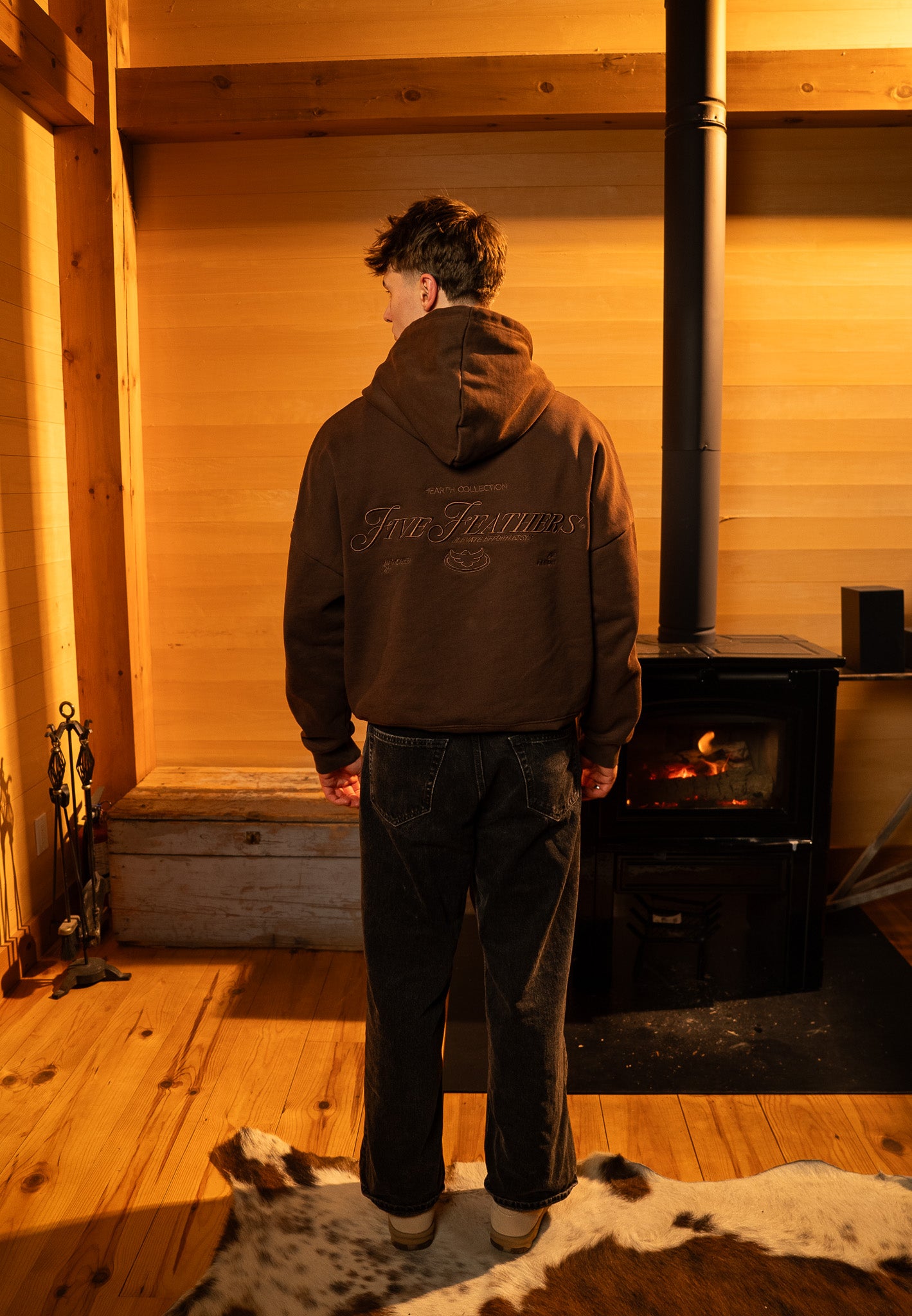 Wood Brown Hearth Collection Hoodie