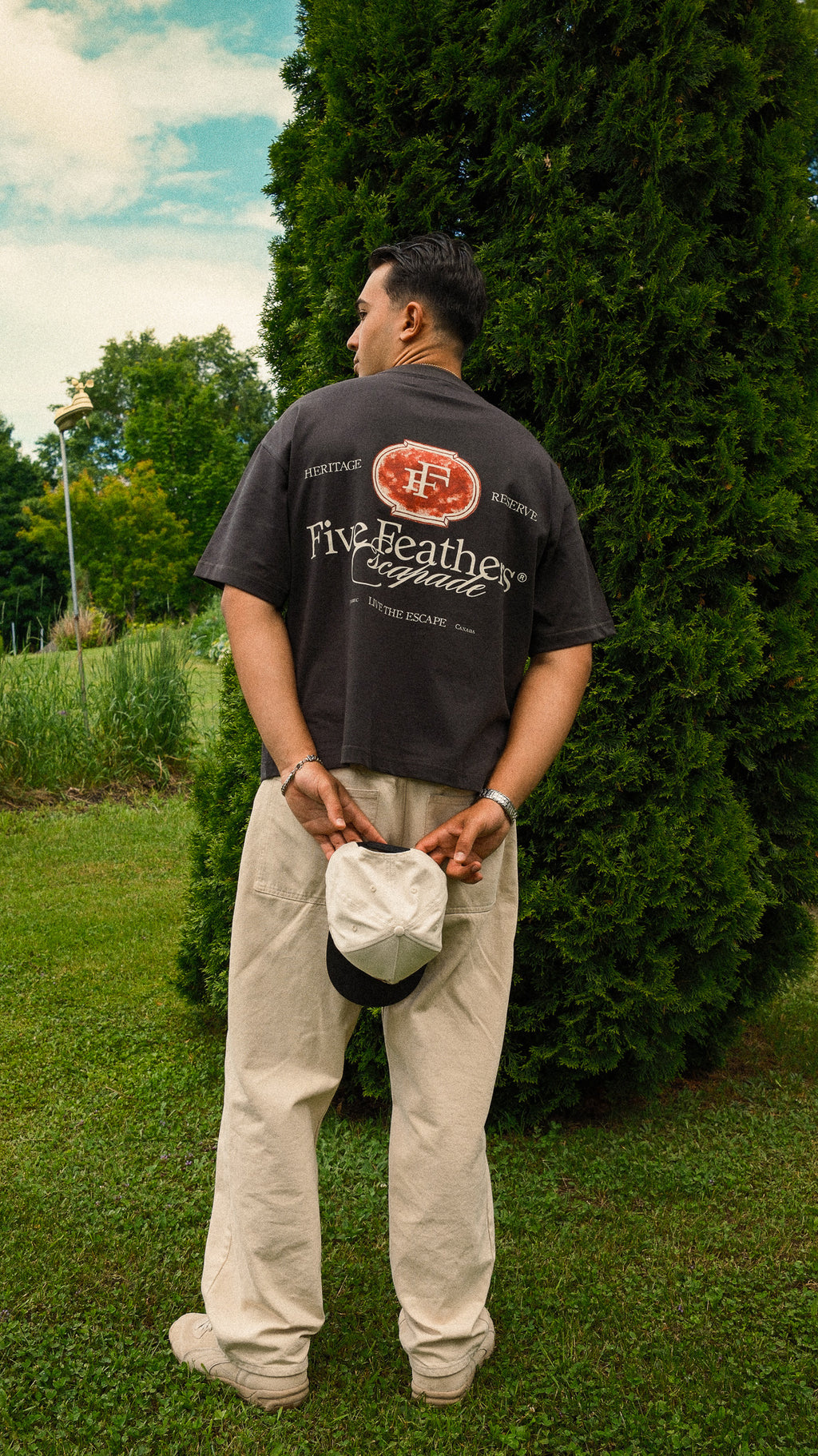 Charcoal Black Escapade T-Shirt