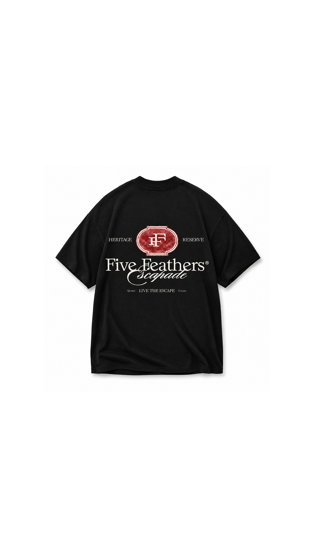 Charcoal Black Escapade T-Shirt