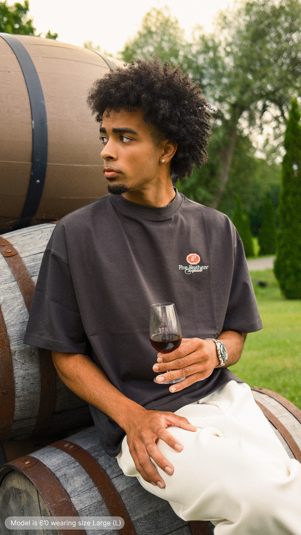 Charcoal Black Escapade T-Shirt