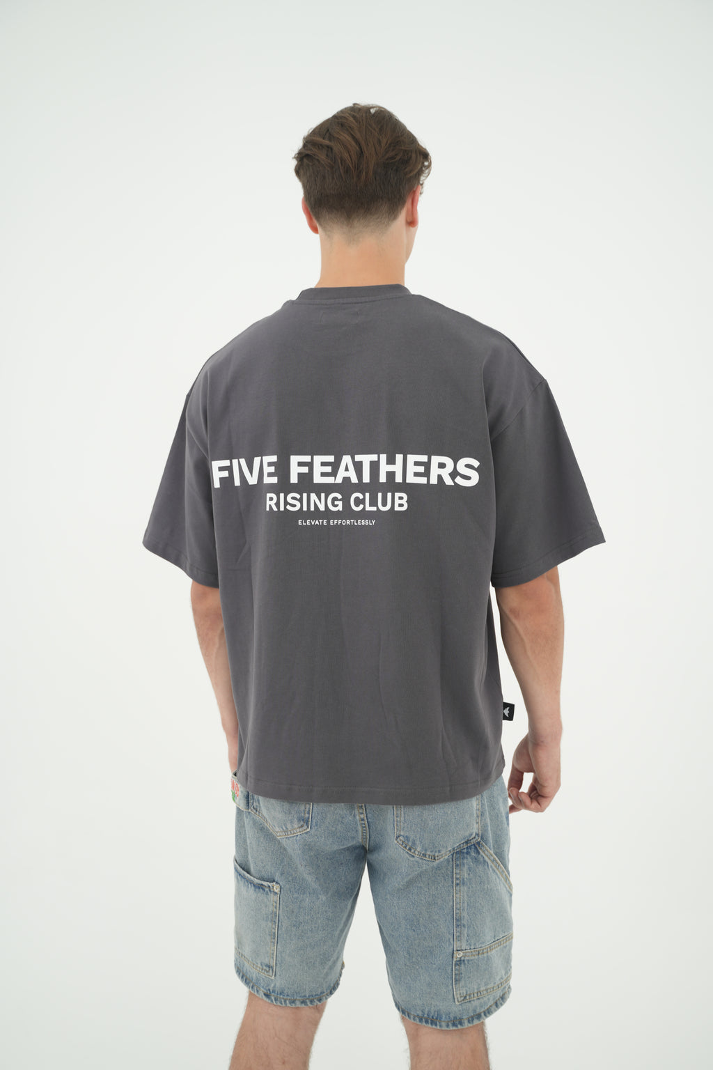 Rising Club Heavyweight T-shirt Gris Charcoal