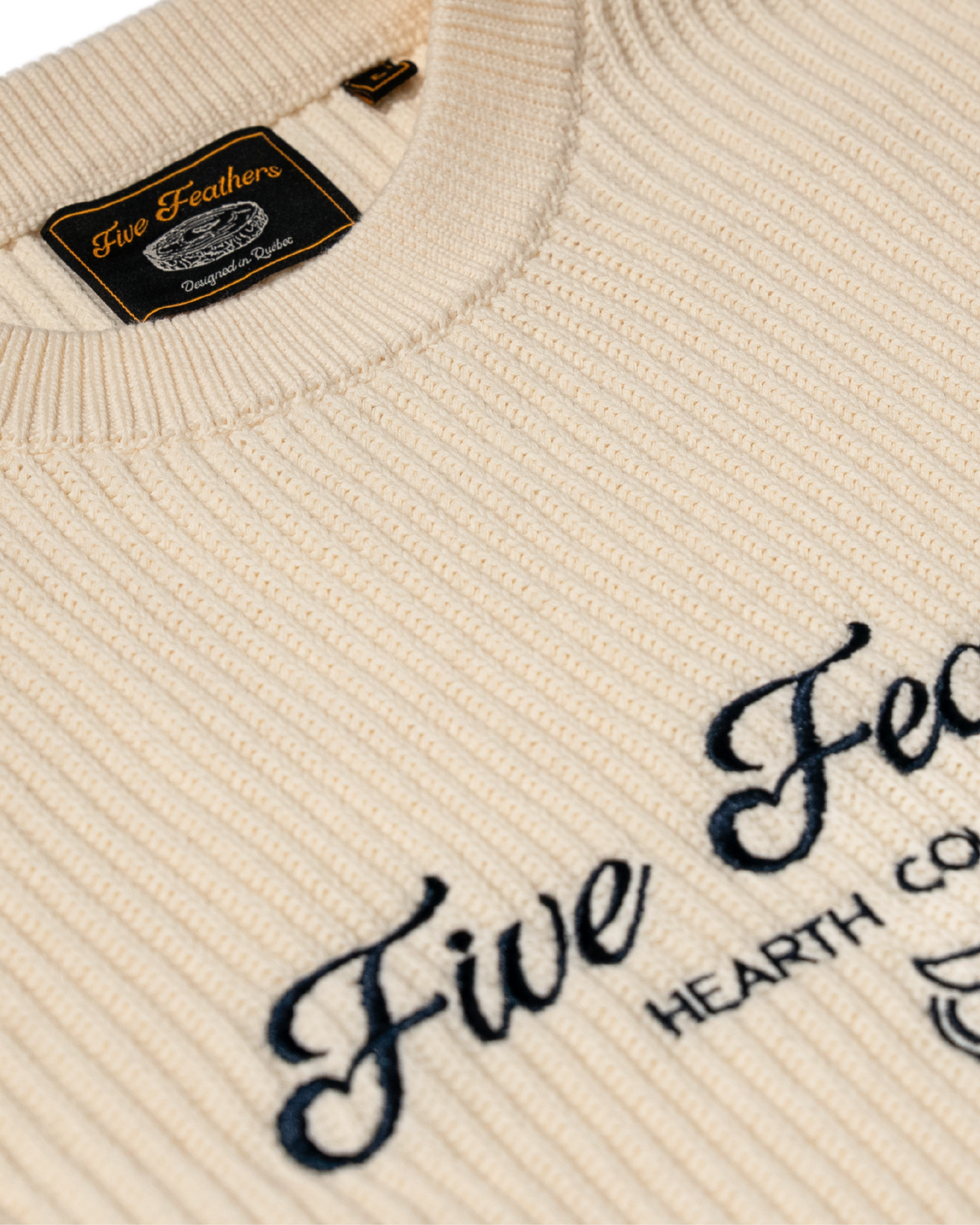 Cream Hearth Collection Knit Sweater
